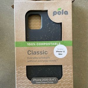 Black iPhone 12 Mini Pela Case